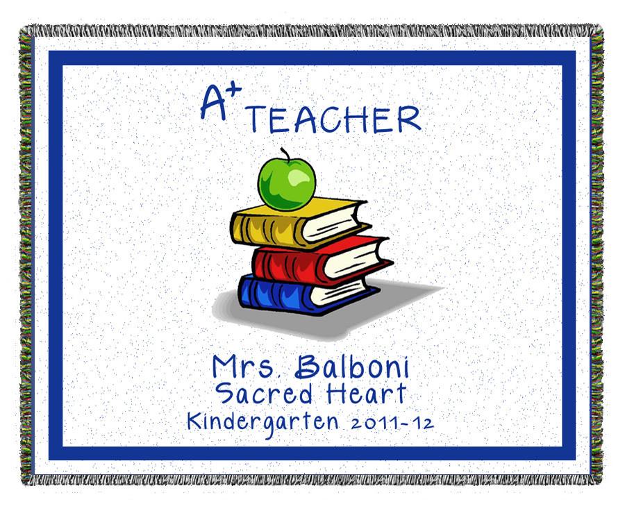 A+ Teacher Woven Blanket