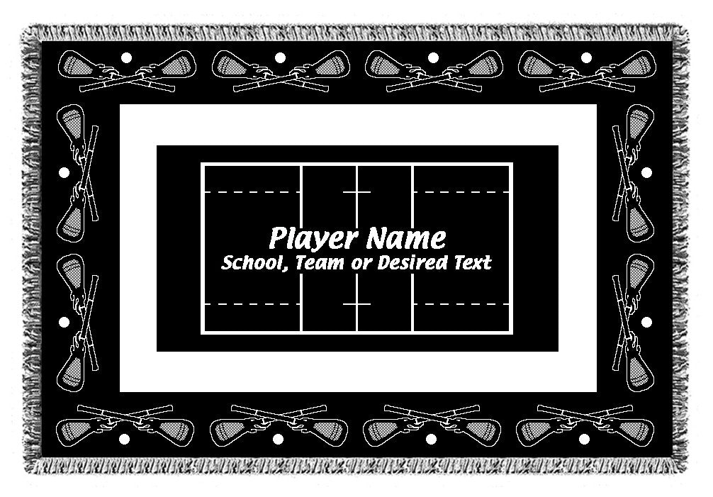 Personalized Sports Woven Blankets