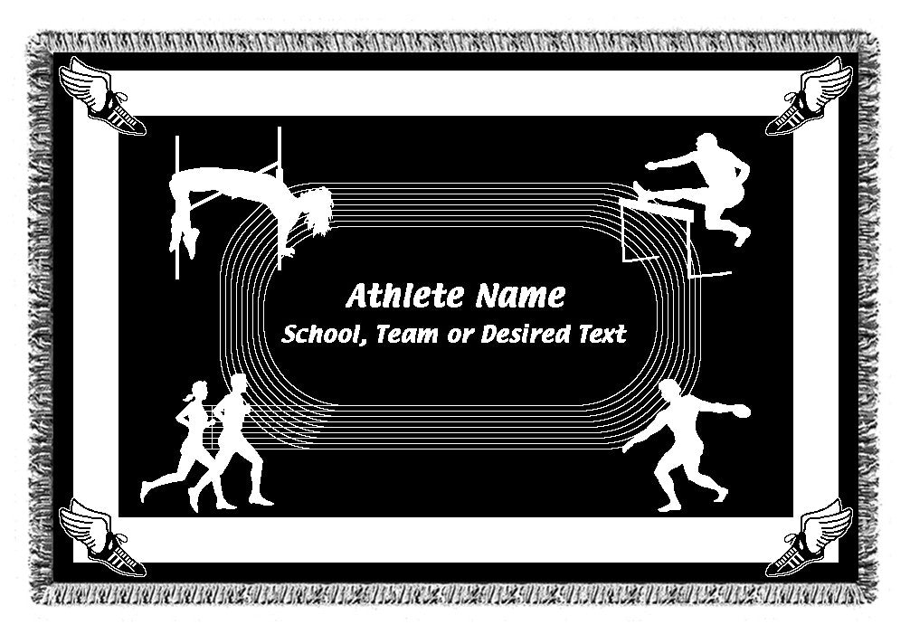 Personalized Sports Woven Blankets