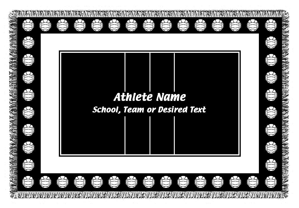 Personalized Sports Woven Blankets