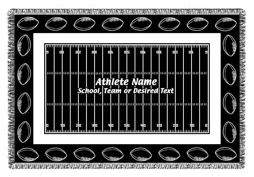 Personalized Sports Woven Blankets
