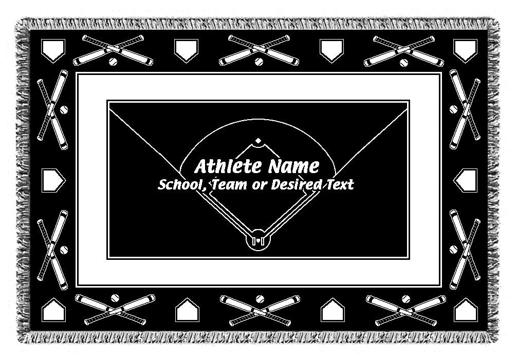 Personalized Sports Woven Blankets