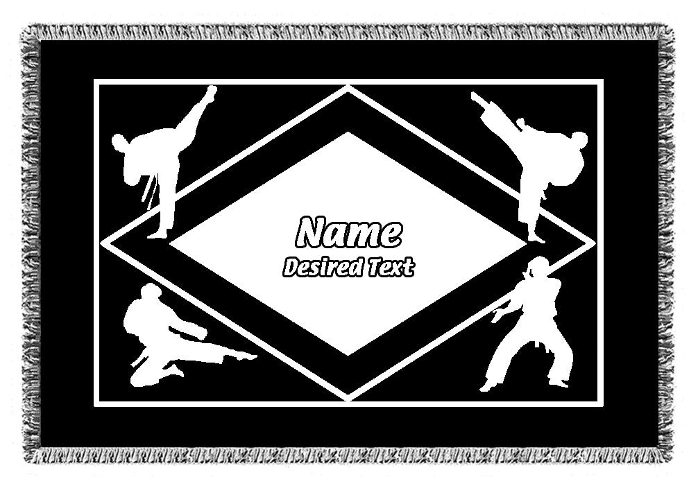 Personalized Sports Woven Blankets