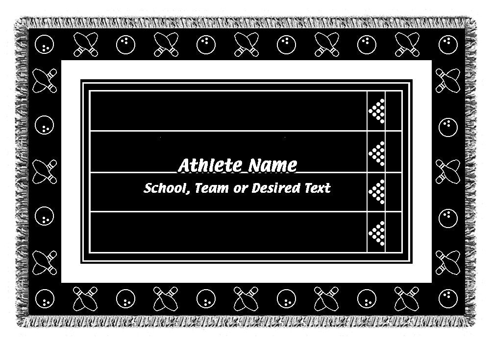 Personalized Sports Woven Blankets