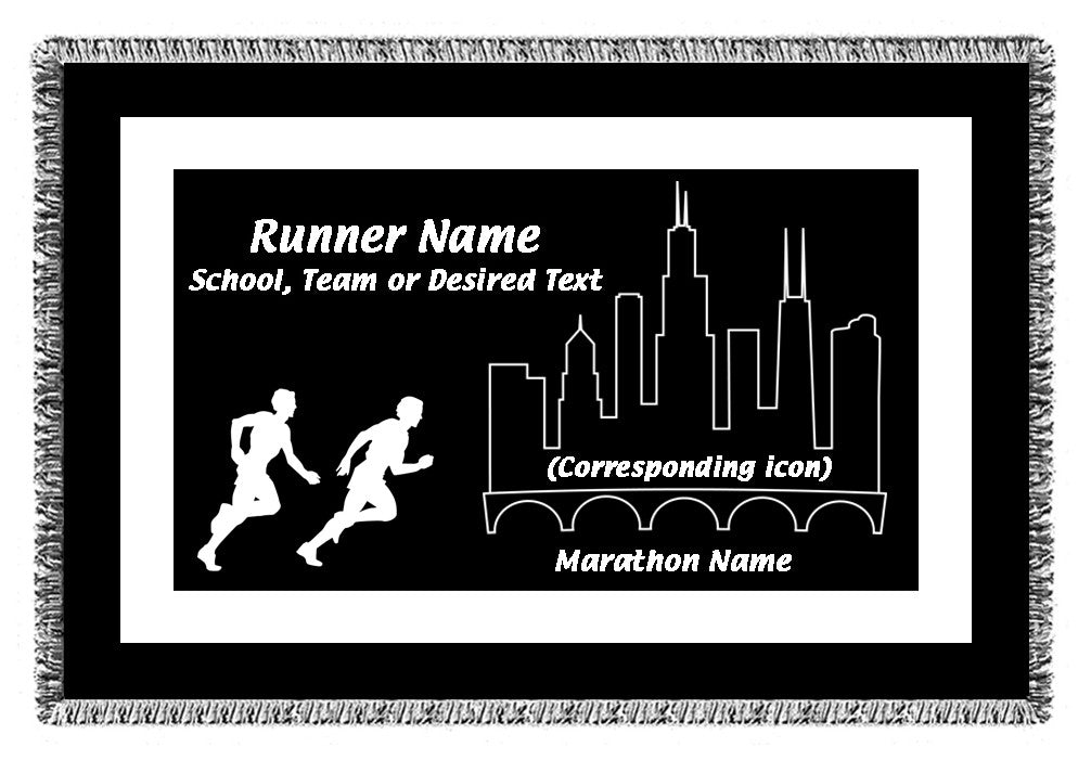 Personalized Sports Woven Blankets