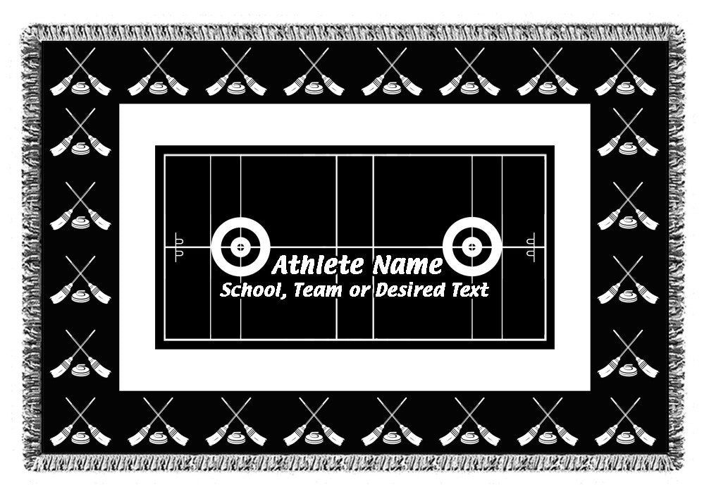 Personalized Sports Woven Blankets