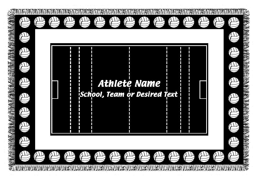 Personalized Sports Woven Blankets