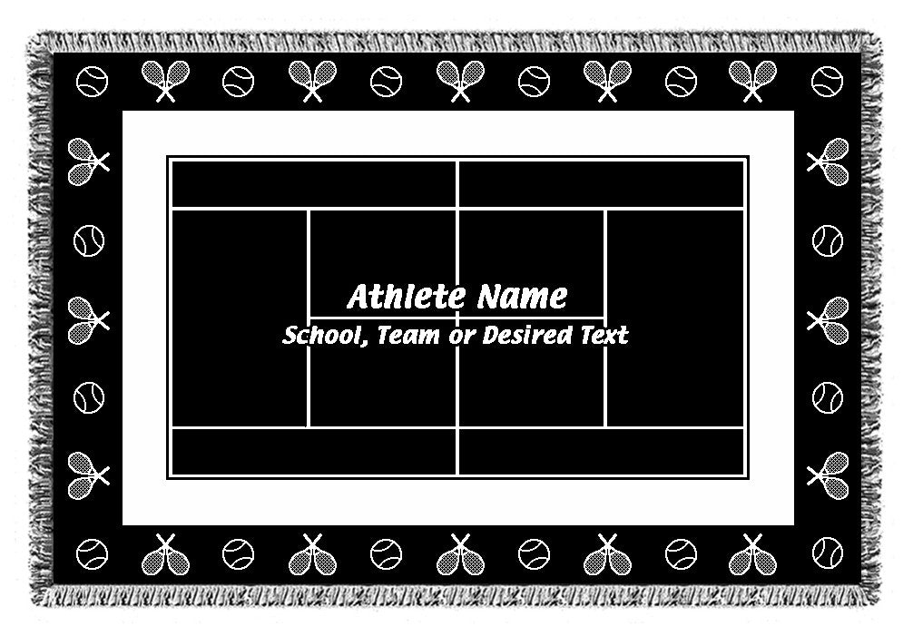 Personalized Sports Woven Blankets