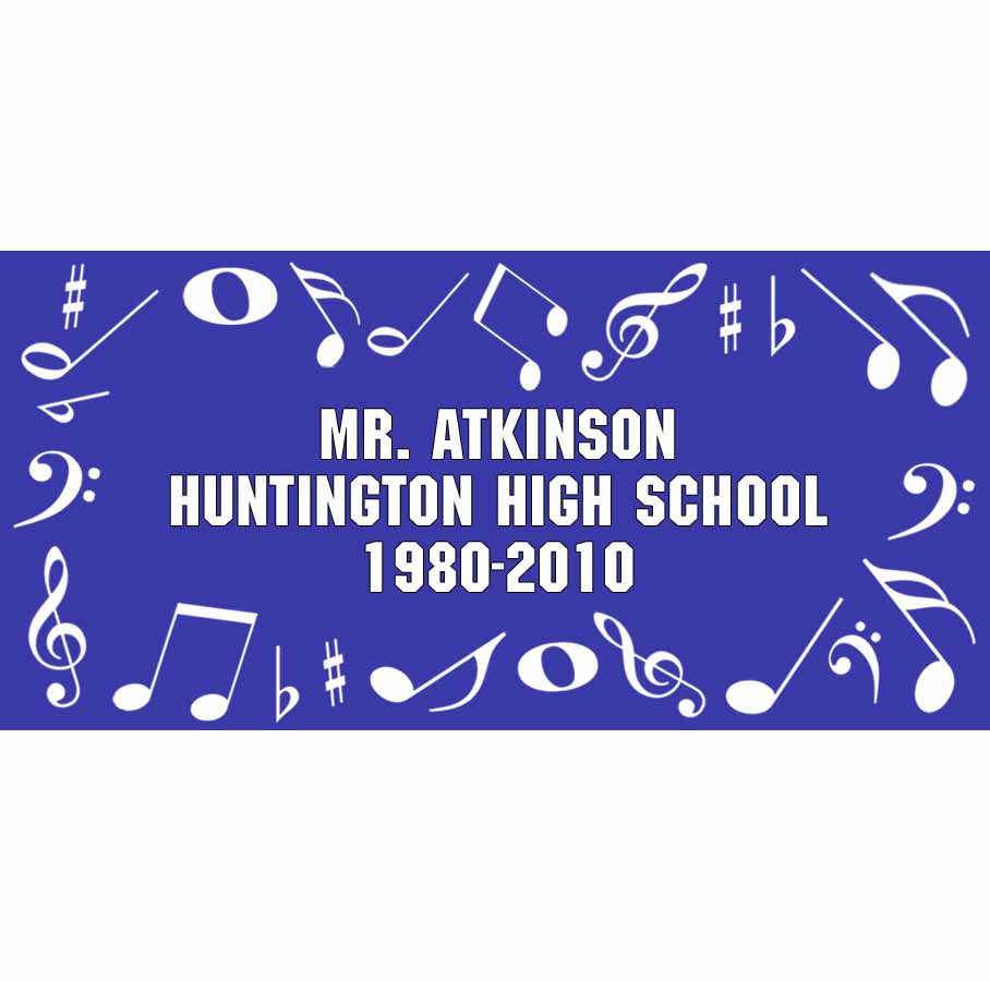 Personalized Musical Theme Towel