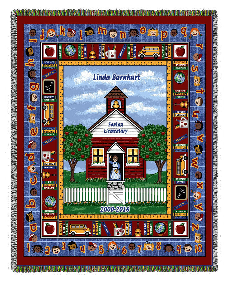 School House Woven Blanket