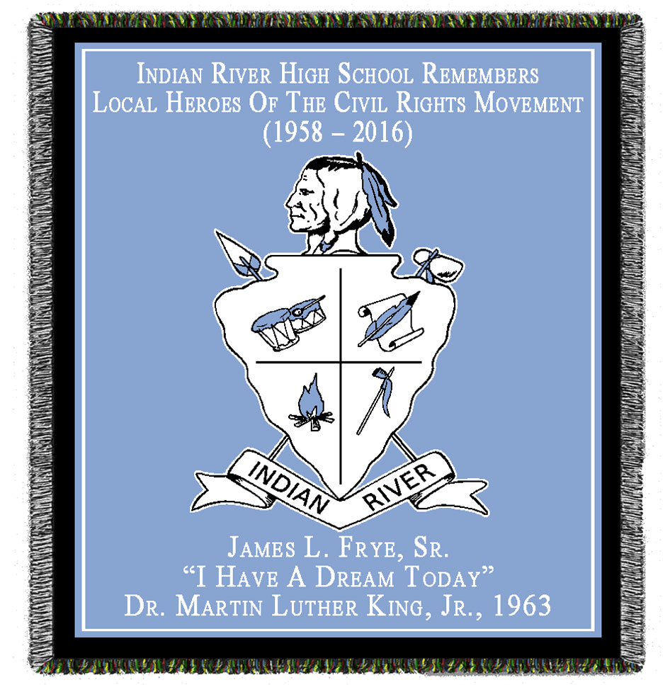 Logos & Business Woven Blankets With New Name/Drop In