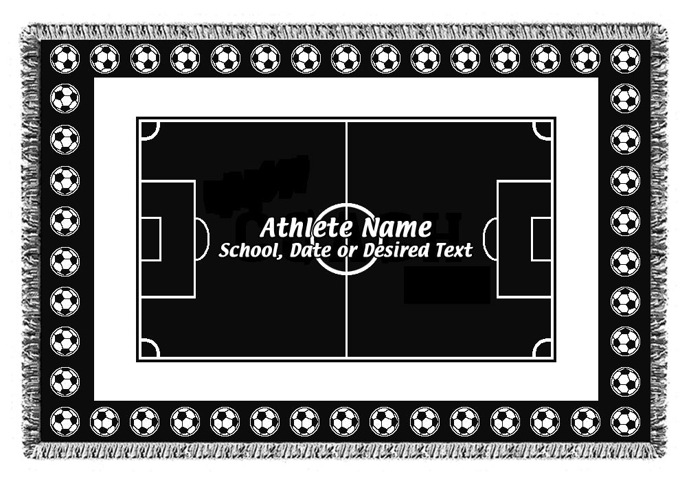 Personalized Sports Woven Blankets