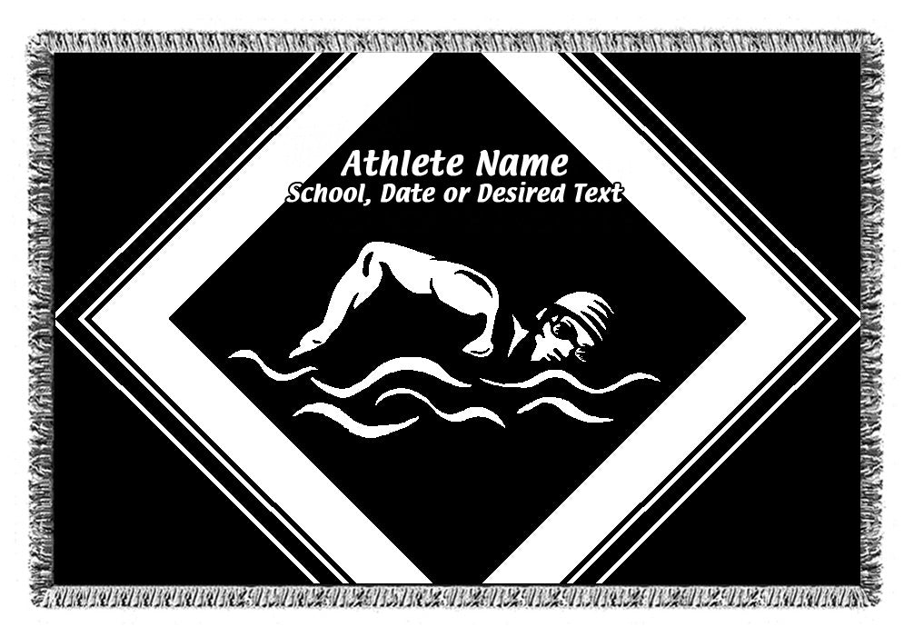 Personalized Sports Woven Blankets