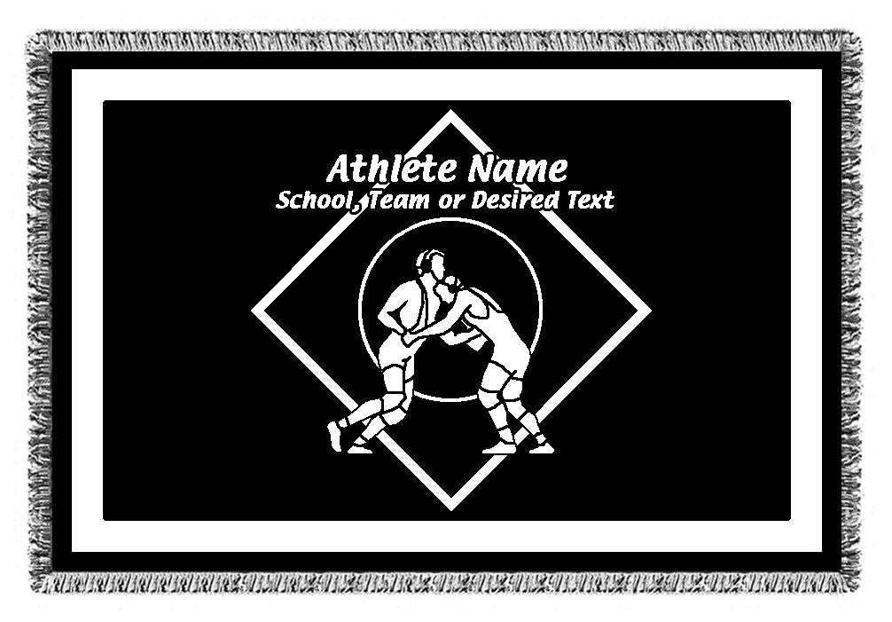 Personalized Sports Woven Blankets
