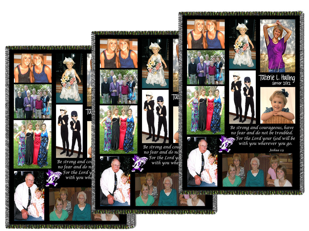 Extra Large Woven Collage Blankets - Volume Discounts
