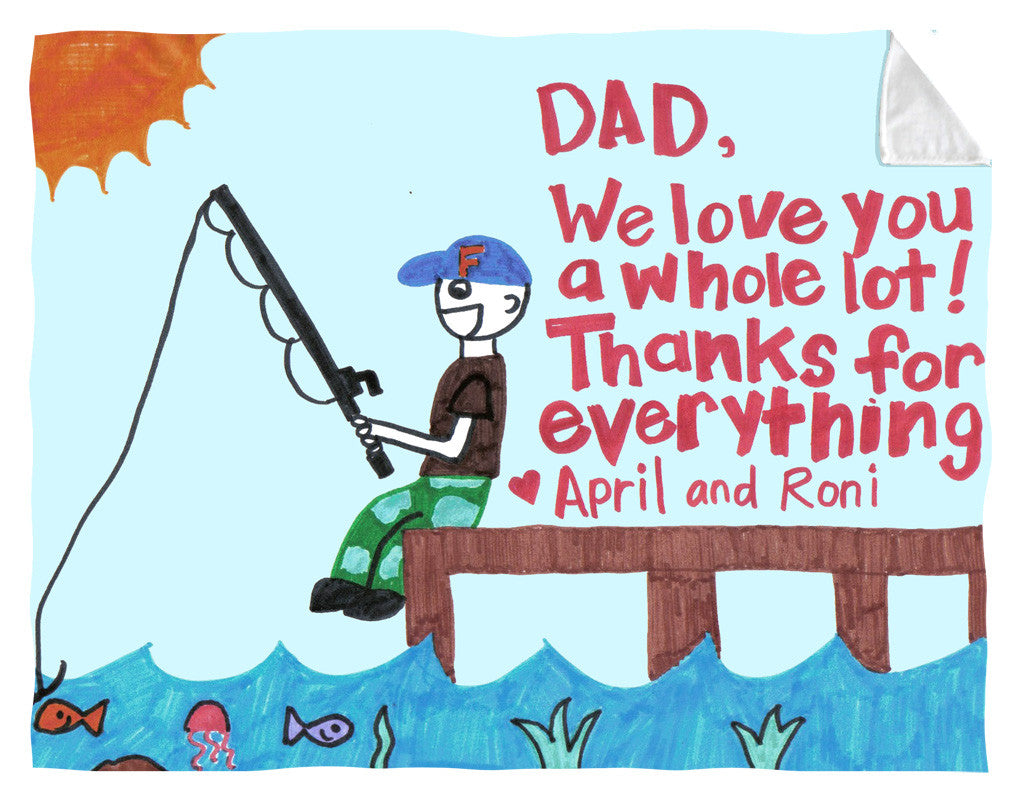 Father's Day Fleece Blanket
