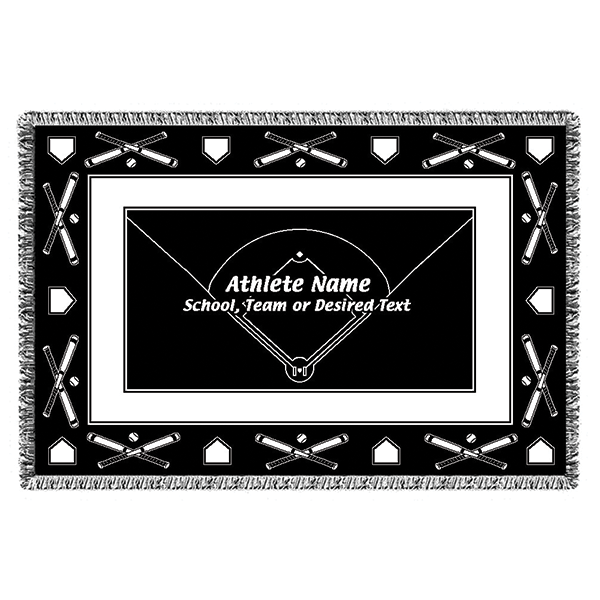 Personalized Sports Woven Blankets