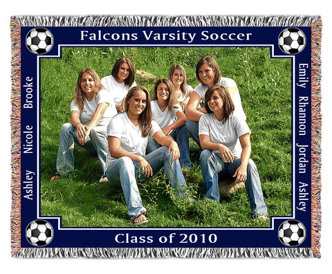 Senior Gift Woven Photo Blankets