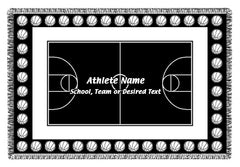 Personalized Sports Woven Blankets