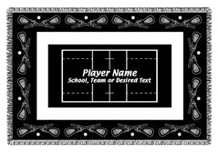 Personalized Sports Woven Blankets