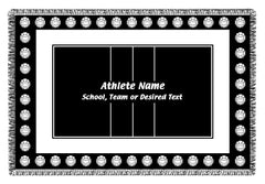 Personalized Sports Woven Blankets