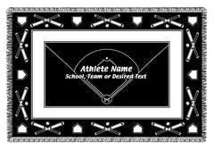 Personalized Sports Woven Blankets