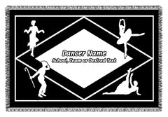 Personalized Sports Woven Blankets