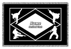 Personalized Sports Woven Blankets