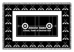 Personalized Sports Woven Blankets