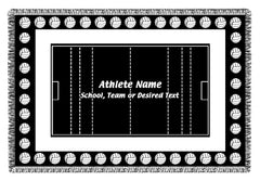 Personalized Sports Woven Blankets