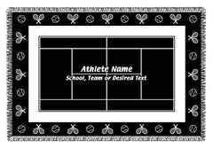 Personalized Sports Woven Blankets