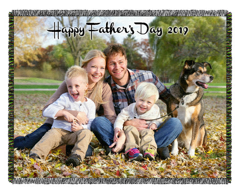 Father's Day Woven Blankets