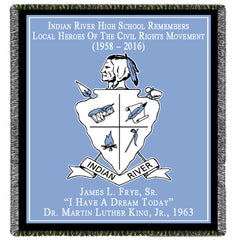 Logos & Business Woven Blankets With New Name/Drop In