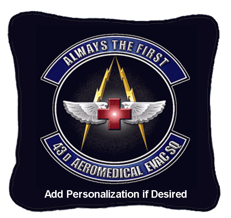 Military Insignia Woven Pillow
