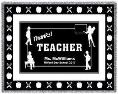 THANKS! Teacher Woven Blanket