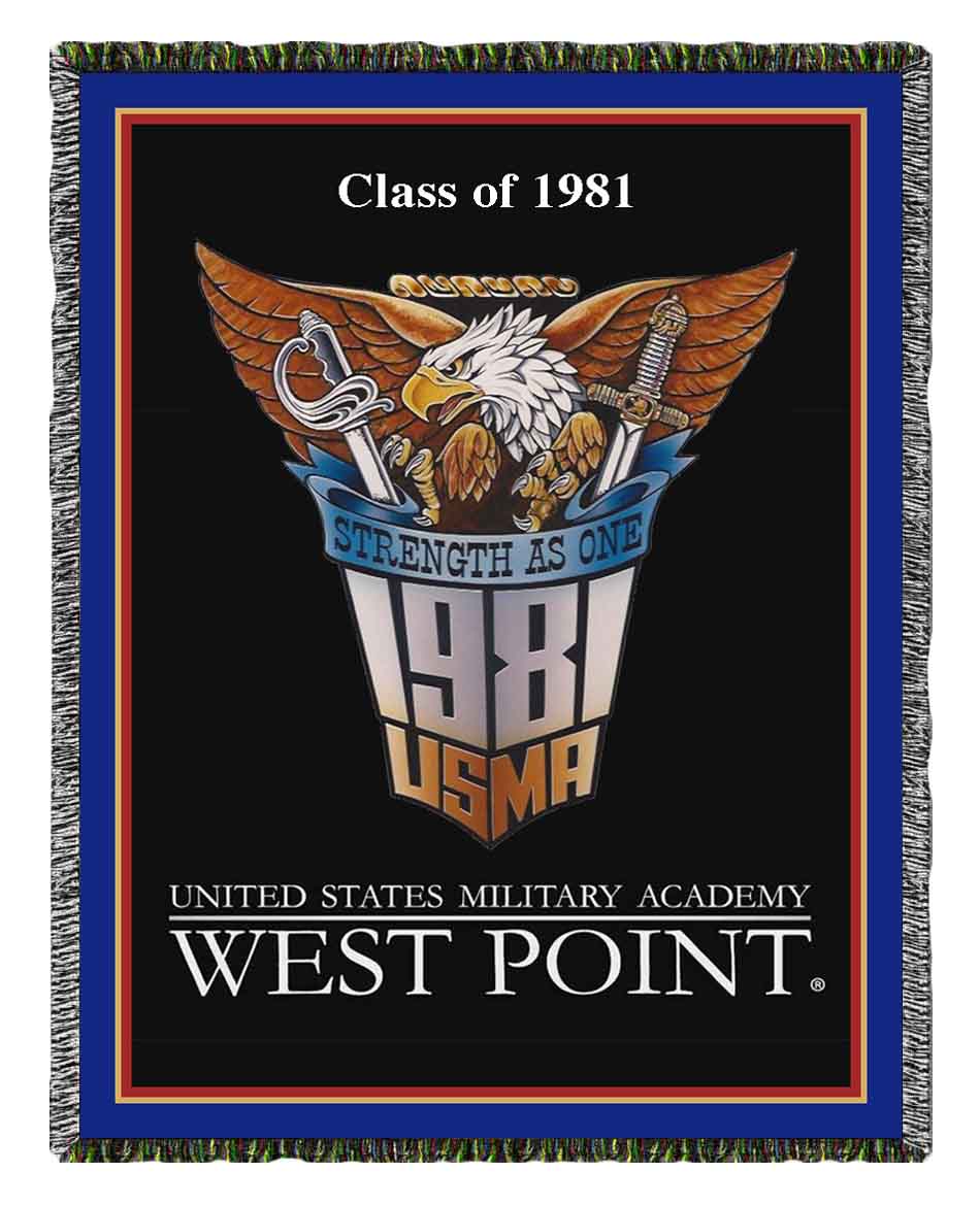 West Point Class of '81 Woven Blanket