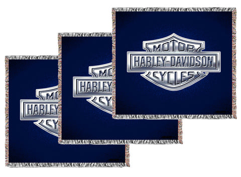 Medium Logo/Business Woven Blankets - Volume Discounts