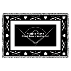 Personalized Sports Woven Blankets